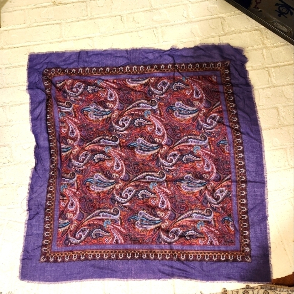 Vintage Scarf 30x30 - Picture 1 of 6
